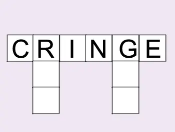 CrossWords Out of a Word: Cringe